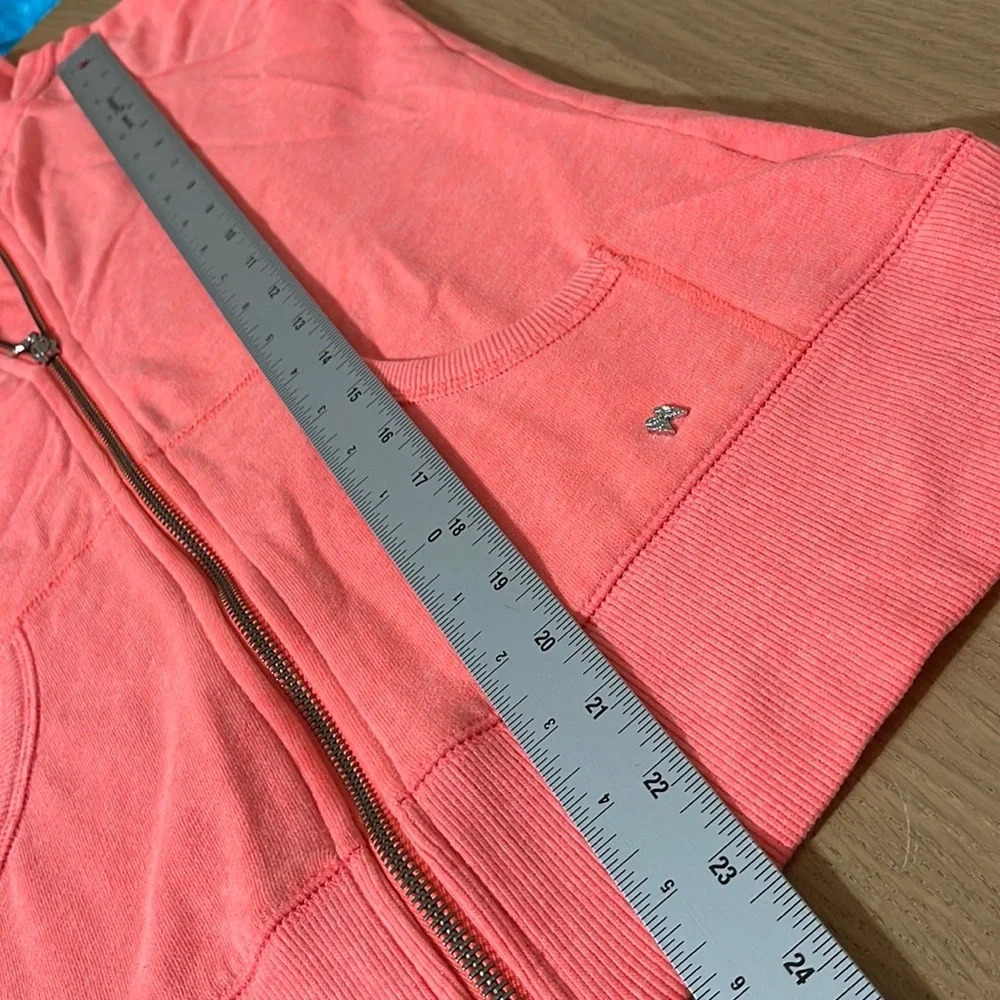 Victoria’s Secret zip up hoodie fluorescent hot pink sz XS (b1) - Picture 9 of 16